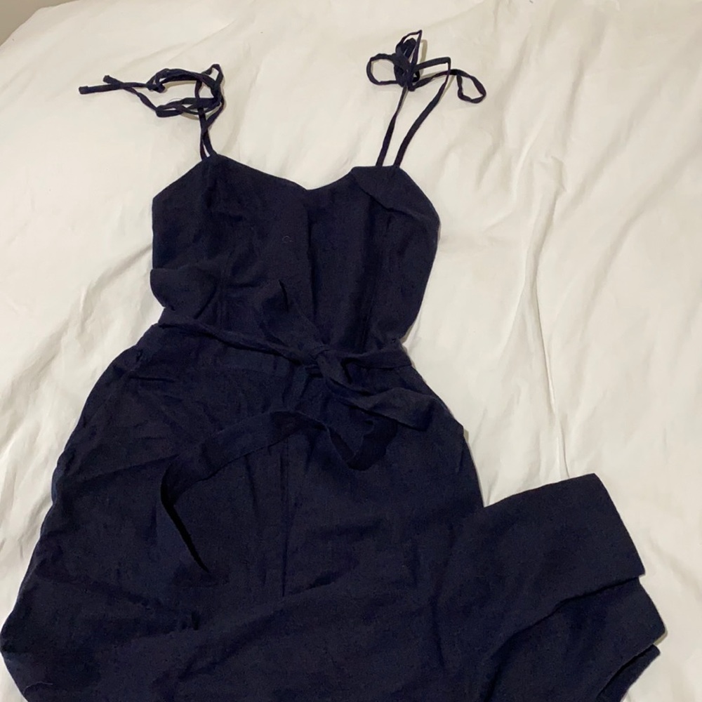 Abercrombie wide leg cropped jumpsuit